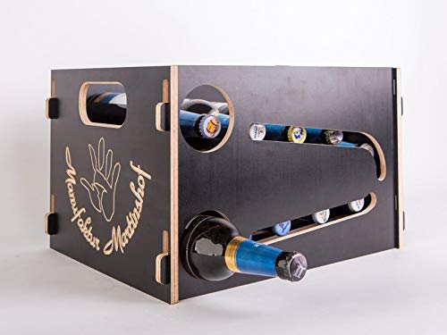 Manufaktur Martinshof Bierkasten Flaschenrutsche schwarz-braun