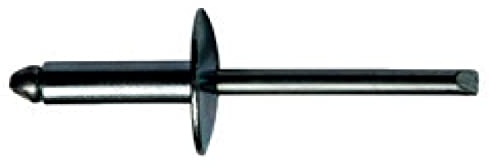 4,0 X 16,0 mm 500 Stück Stahl/Stahl Grosskopf Blindnieten Dichtnieten Nieten
