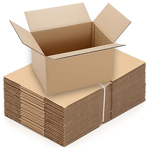ARLI Faltkarton 200x150x90mm Karton 50 Stück braun 1 wellig rechteckig Versandkarton klein Faltkartons Paket 50x Versandkartons 200 x 150 x 90 mm (50)