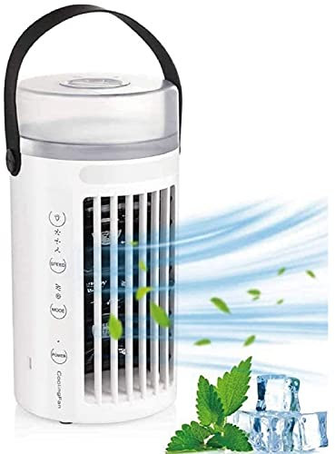 VVLXRIC Condizionatore Portatile Auto - Raffredda E Umidifica Condizionatore Portatile Freddo, Crea La Tua Zona di Raffreddamento Personale Ventilatore Freddo, per Casa E Ufficio
