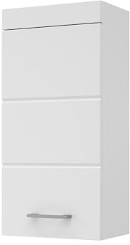 Vicco Badschrank Luna, Weiß, 37 x 77 cm | zur Wandmontage, kombinierbar mit weiteren Luna Möbeln