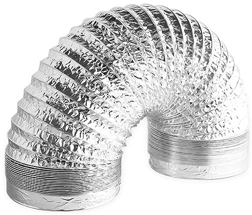 Aluflexrohr Abluftschlauch Rohr Flexschlauch Flexible Luftleitungen Schwarz Lüftungsschlauch Mit 2 Schlauchschelle Ø 80/100/110/120/150/160/170/180/200mm (Color : 3m, Size : 80mm)