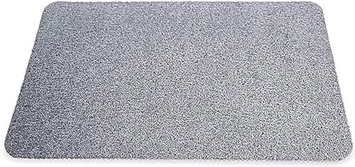 rutschfeste Duschmatte Aus PVC – Maschinenwaschbare Badematte Für Nasse Duschbereiche – Inklusive Luffa-Duschkissen – Ideal Für Innen- Und Außenduschen (Gray,50 * 80cm)