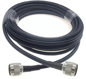 N digita maschio plug to n femmina jack LMR240 50-4. Cavo 50ohm. Rf. Jumper coassiale della treccia. 4G 5G LTE. Prolunga Rf. Adattatore (Color : N Male to N Male, Size : 50CM)