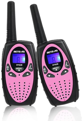 Retevis RT628 Walkie Talkie Niños, Regalo Niñas 4-12 Años Cumpleaños | Regalos para Cumpleaños y Vacaciones, VOX Bloqueo de Tecla, Fácil de Usar, Cámping, Caminar Aventuras, Largo Alcance Juguetes