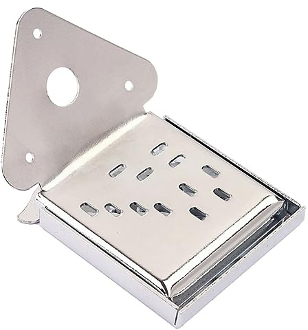 FUNOMOCYA Cordal Fácil Instalación Triangular de Metal para Mandolina y Guitarra Accesorio Plateado con Tornillos y Mejora el Tono para Instrumentos Musicales