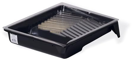 Boldrini Vaschetta in plastica per pittura e vernice utilizzabile con rulli fino a 25 cm + set 3 pellicole