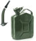 MAKA Tanica Benzina in Metallo con Beccuccio, Verde Militare e Presa Ergonomica, Bidone Carburante con Chiusura di Sicurezza, Antiruggine Certificata UN Trasporto Merci Pericolose (5 Litri)