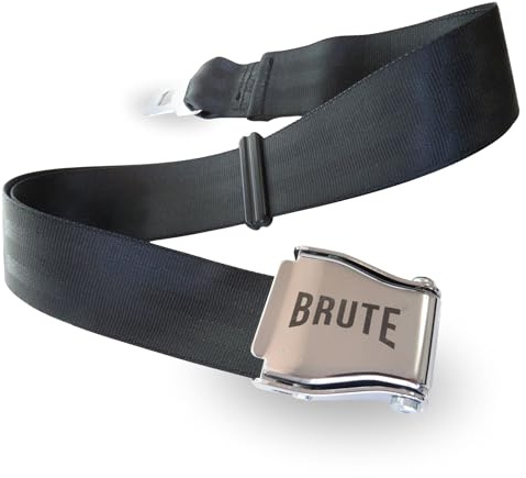 BRUTE Ceinture de Sécurité Musculation Rallonge Ceinture Gym Extension Ceinture Avion Seat Belt Sport Fitness Bodybuilding Powerlifting Longueur 170 cm