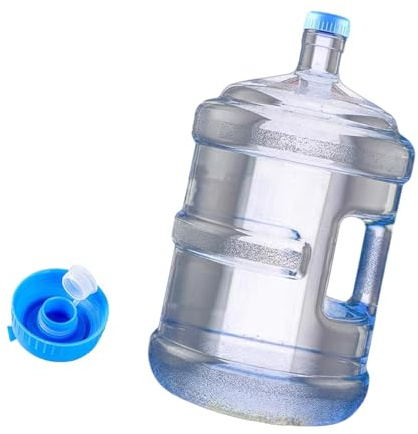 rockible Wasserspender für Camping, Wasserspender-Eimer, Wasserflasche, runder Wasservorratsbehälter, tragbarer Wassereimer mit Griff für drinnen und draußen, Küche, Büro, Fitnessstudio, Blau 18.9L