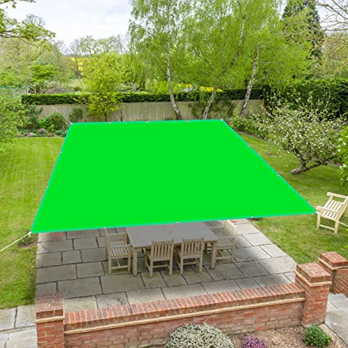 Ombrellone da esterno impermeabile, grande 2 x 6 m, baldacchino quadrato con distanza tra i fori di 50 cm e corde di tensione, perfetto per patio, balcone, giardino, relax e privacy