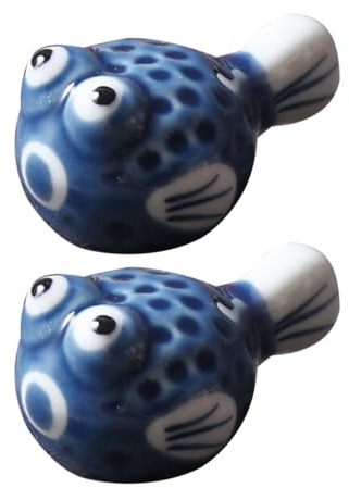Warmhm 2 Stück Essstäbchenhalter Im Japanischen Stil Puffer Fish Design Essstäbchenrest Für Sushi Stäbchenhalter Für Tischdekoration in Küche Und Esszimmer Kompakt 1.89 X 1.26 X 0.91 in