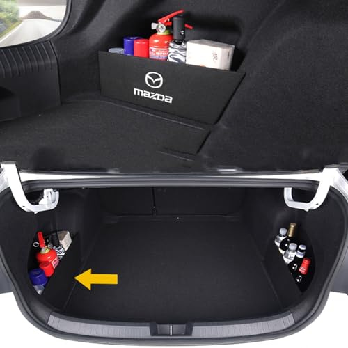 ZHIDZ Auto Kofferraum Organizer für Mazda 6, Seitenstaublech Werkzeug Aufbewahrungsbox Innenraum Trennwand Zubehör,B Left