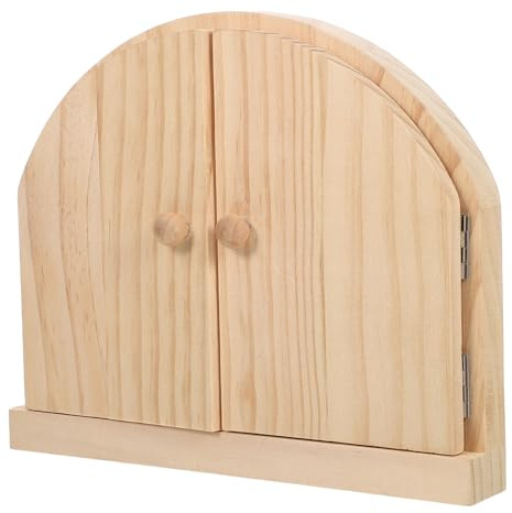 Kisangel Cubierta Protectora de Interruptor de Seguridad de Madera Maciza Puerta Doble para Niños, Resistente al Polvo, para Habitaciones Infantiles y Guarderías, Decoración Funcional