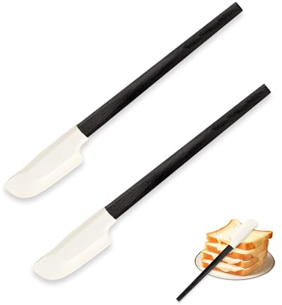 HMCEY 2 PCS Silikon Spatel Küche,Teigschaber zum Backen,Silicone Spatula,Silikonspachtel Hitzebeständig,Kleine Küchenspachtel,Tortenspachtel Kuchenschaber Flexibel,Utensilien Backzubehör für Kochen