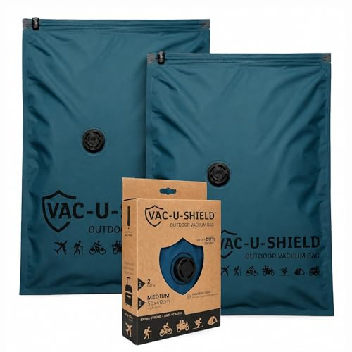 Vac-U-Shield Outdoor Vakuumpåsar, 2-pack, Blå 56x40 cm, reptålig