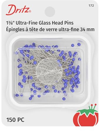 Dritz Ultra-Fine Glass Head Pins-1-3/8 150/Pkg