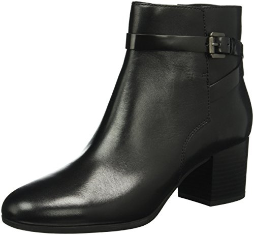 Geox D Petalus C, Botines Para Mujer, Negro (BLACKC9999), 35 EU