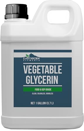 Earthborn Elements Vegetable Glycerin 1 Gallon, Pure & Undiluted, No Additives (128 Fl Oz)