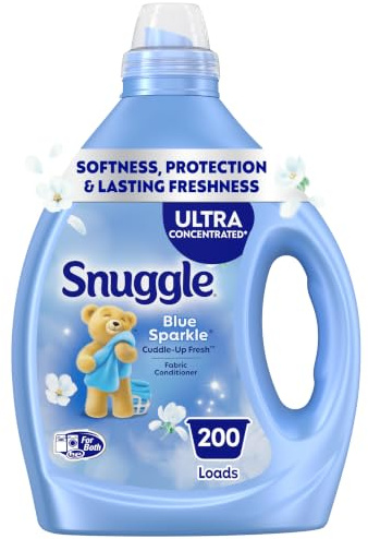 Snuggle Blue Sparkle Flüssiger Weichspüler, 2 x konzentriert, 200 Waschladungen, 236 ml