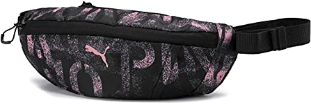 PUMA Damen PR Womens Waist Bag gürteltasche, Black-Bridal Rose-AOP, OSFA