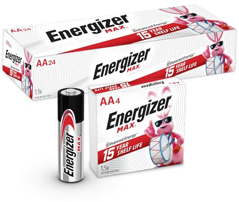 Energizer AA Batteries, MAX Double A Battery Alkaline, 24 Count