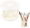 KBNIAN Porte Pinceaux Aquarelle 49 Trous Diamètre 10mm Détachable Portable Support de Crayons Pinceaux Peinture Maquillage pour Sudio Croquis Extérieur Bureau Maison