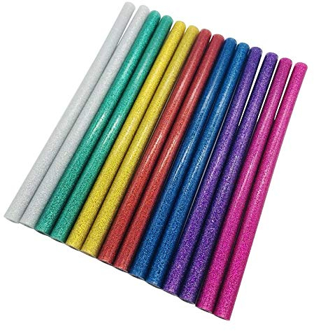 W-L Heißklebepatronen X200mm heiße Schmelzkleber-Sticks for DIY Fertigkeit-Telefon-Kasten-Legierung Spielzeug Kunst Modell Album Repair Adhesive Stick Mini Klebepistole 11mm 20 PC