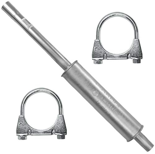 Adamot Mitteltopf Auspuff Mittelschalldämpfer für VW Golf II 2 3 III, Jeta II, Passat B4, Vento