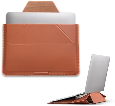 MOFT Laptopväska och stativ, utdragbar förvaringsväska för 13–14 tums bärbar dator, fodral kompatibelt med MacBook Pro 2015/Air, HP, Dell, Lenovo, presenter till män och kvinnor