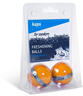 Kaps Sneaker Bälle & Schuhdeo gegen Geruch – Schuh Bälle Deo Geruchsneutralisierer & Geruchsentferner gegen Schuhgeruch mit Hydrogel Technologie Freshening Balls For Sneakers (Orange)