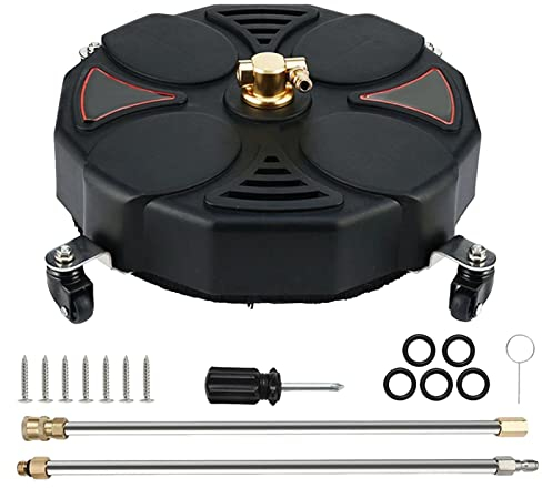 Fenteer Oberflächenreiniger Hochdruckreiniger, 13-Zoll-Einfahrts-Hochdruckreiniger, Tragbarer Rotations Hochdruckreiniger Oberflächenreiniger, für Reinigen von Einfahrten Gehwegen und Terrassen