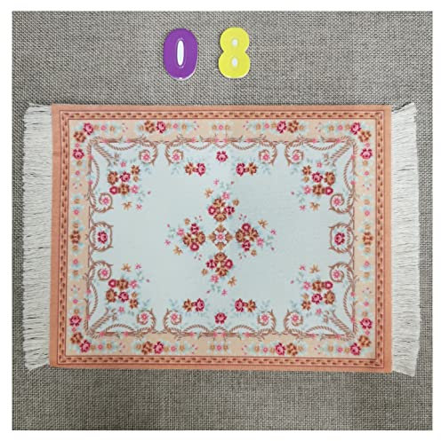 Egurs Mauspad Teppich Muster Perser Stil Orientteppich Mini Teppich Untersetzer mit Quaste Computer Zubehör Bunte Glasuntersetzer Glascoaster 8#