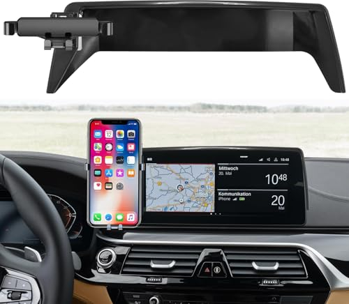 TTCR-II Base porta Telefono per Auto Compatibile con BMW Serie 5/6 GT 2018-2020 Supporto Aggiornamento Accessorio Auto per Cruscotto 10,25'' Supporto Telefono Ruotabile a 360°