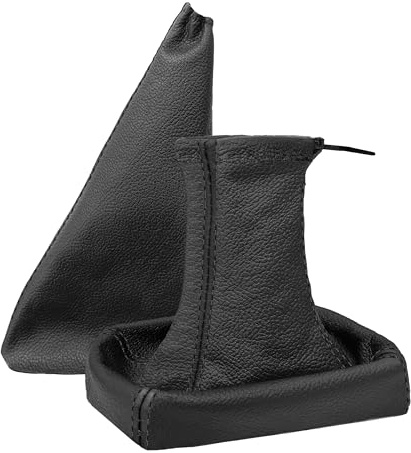 Schaltsack für Opel Tigra (B) Twintop Set mit Handbremsmanschette - Bj. 2004-2009 - Schwarz - Schaltmanschette Manschette für Schaltung & Handbremse Handbremssack - Abdeckung aus Echtleder A0020-1