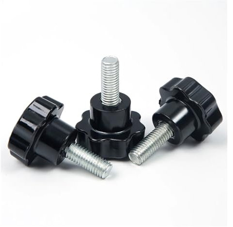M4 M5 M6 M8 M10 Pflaume Griffform Gewinde Klemmgriff Bolzen Bakelit Handknopf Spannschraube Sternknopfkopf (Size : D38-M8x20)