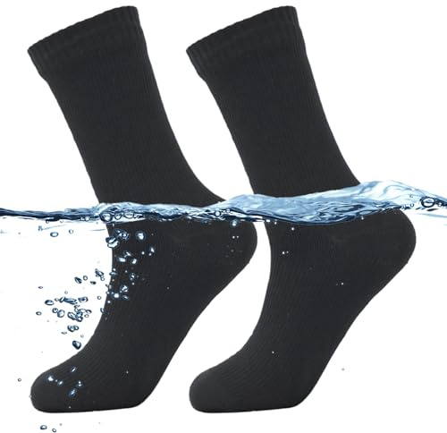 SIUKE Chaussettes d'aventure en plein air imperméables pour adultes – Chaussettes respirantes, chaudes et imperméables pour le ski, les sports nautiques, la randonnée, le cyclisme – Idéales pour