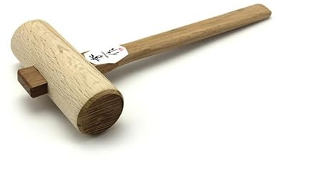 Japanese Shusaku Wooden Mallet 60mm White Oak