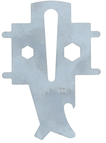 AB Tools Deck Filler Plate Shackle Key Multi-tool for Boat Fuel Waste Water Universal Plugs