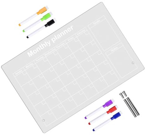 HONMEET Klare Acryl-schreibtafel Modernes Memo Board Für Zuhause Büro Mit Einfacher Beschriftung Und Für Nachrichten Und Zeichnungen