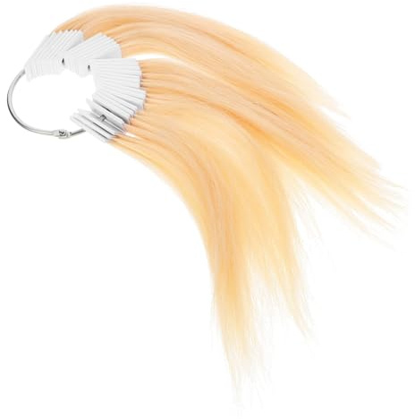BELLIFFY Echthaar Farbkarte 30 Strähnen Natürlich zum Färben und Testen Friseurzubehör für Salon und Haardesign