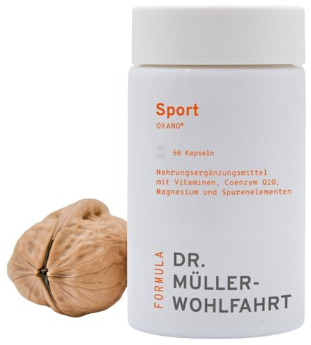 oxano® sport Vitalstoff-Kapseln – Müller-Wohlfahrt | Nahrungsergänzung für Sportler & Aktive | Mit Magnesium, Vitamin D, C, B6 & Zink | Enthält Coenzym Q10