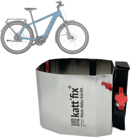 E-Bike-Akkuschloss „Kattfix“ für Riese und Müller Fahrräder, E-Bike Akku-Diebstahlsicherung (Multicharger 2, Akkukapazität 750 Wh)