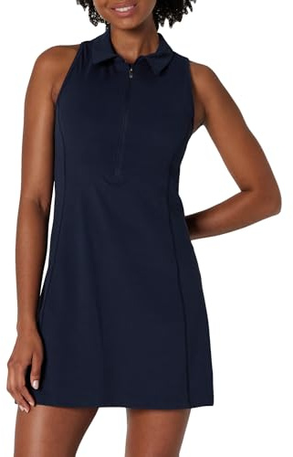 Amazon Essentials Robe de Tennis Active Formflex Longue et Ultra Douce Femme, Bleu Marine, XL