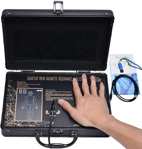 ASnwpaK Analyseur De Santé MagnéTique Quantique, Analyseur Professionnel Portable De RéSonance Quantique, Analyse en 3 Dimensions + 52 Rapports + Multilingue, Analyseur De Santé du Corps Entier