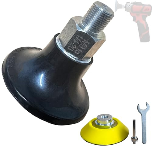 Noyfemr 2 Inch Quick Change Disc Pad Holder Set,roll lock Rotary Sanding Pad Backing Plate with 1/4-20 Thread adapter,1/4 Round ,and 2 Hook & Loop Backing Pad for Milwaukee M12 Tools & Hand Drills