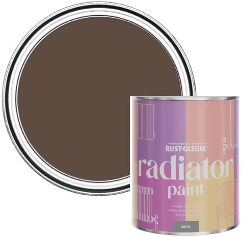 Rust-Oleum Heat-Resistant Radiator Paint in Satin Finish - Coffee Bean 750ml