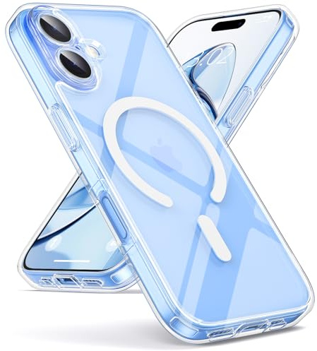 Oududianzi - Magnetisch Hülle für iPhone 17 mit Magsafe Case, Transparent | Durchscheinende Mattierte PC Rückseite TPU Silikon Schutzhülle, Kameraschutz Transluzente Matt Kratzfest Stoßfest Handyhülle
