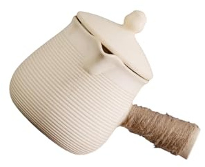 EIOLWJIEO Ceramic Teapot with Ergonomic Handle Flower Tea Pot Kettle for Milk Tea Lovers Which Can Taste of and Milk Pot with Strainers Kitchen Warmer