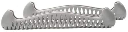 EURDFHY paralame Pattini da Ghiaccio 1 Paio di Protezioni for Lame Pattini da Hockey su Ghiaccio, Regolabili in Materiale TPU, Protezione for coltelli Winter Sport(Large Grey)